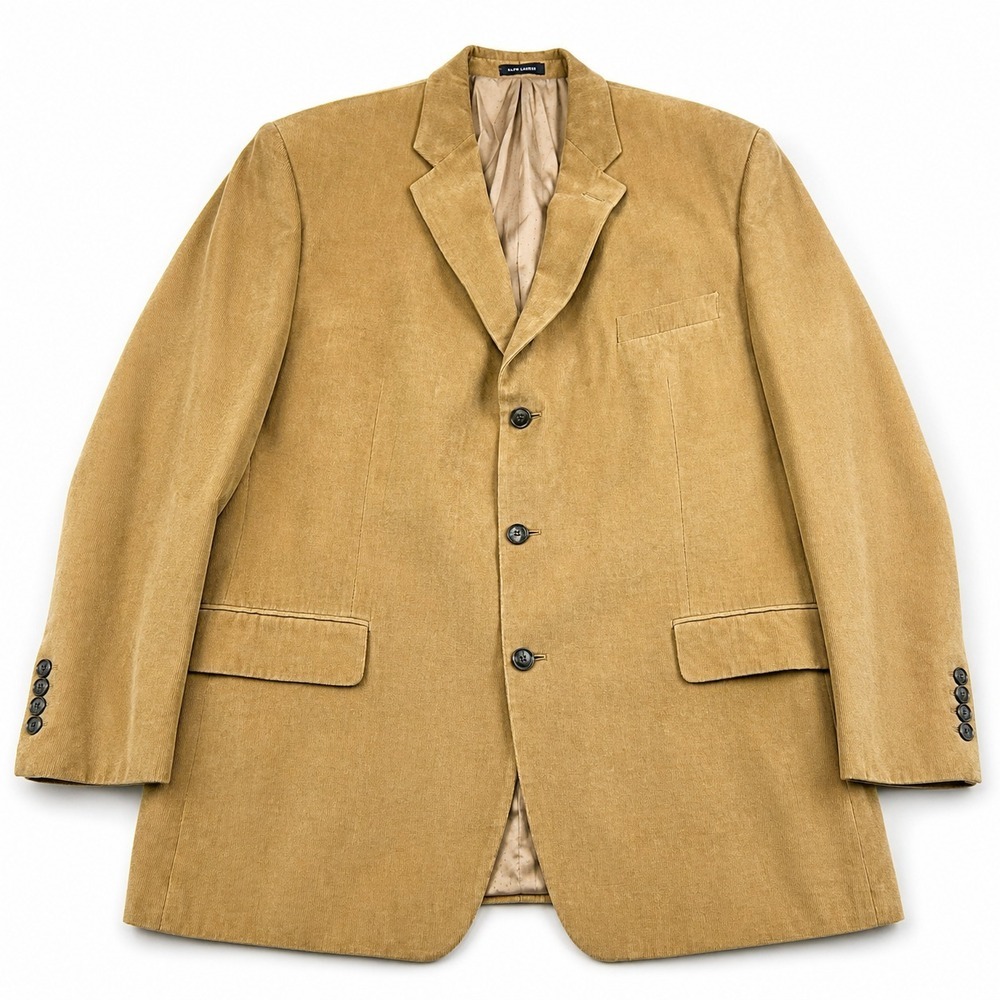 Calvin Klein Mens 46 Beige Corduroy Sport Coat Blazer‎